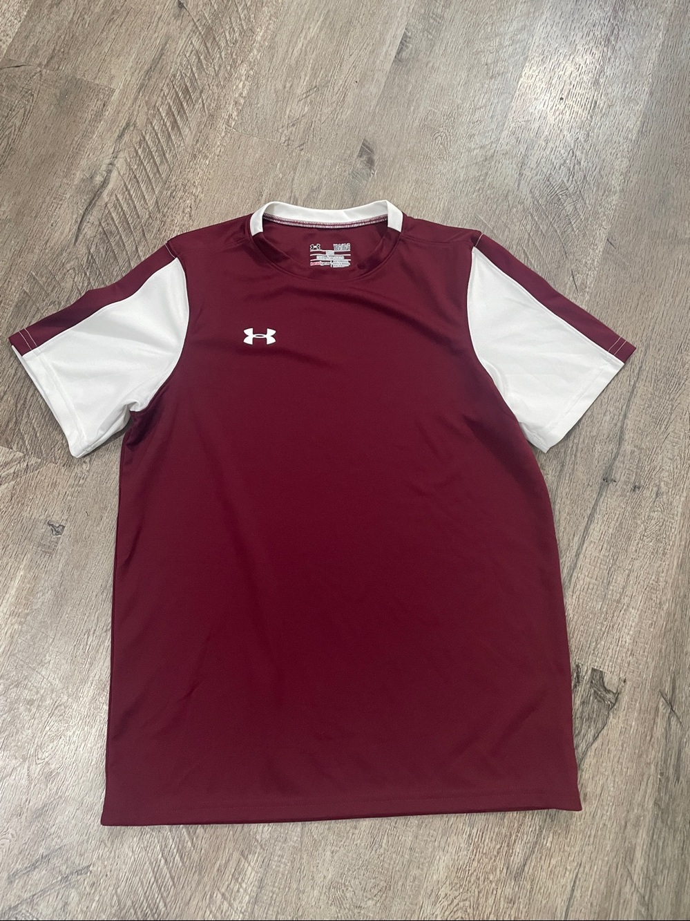 Under Armour Burgundy and White Crewneck